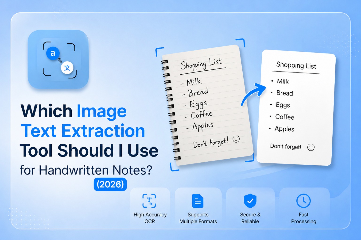 Which Image Text Extraction Tool Should I Use for Handwritten Notes?